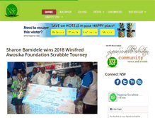 Tablet Screenshot of nigeriascrabble.com